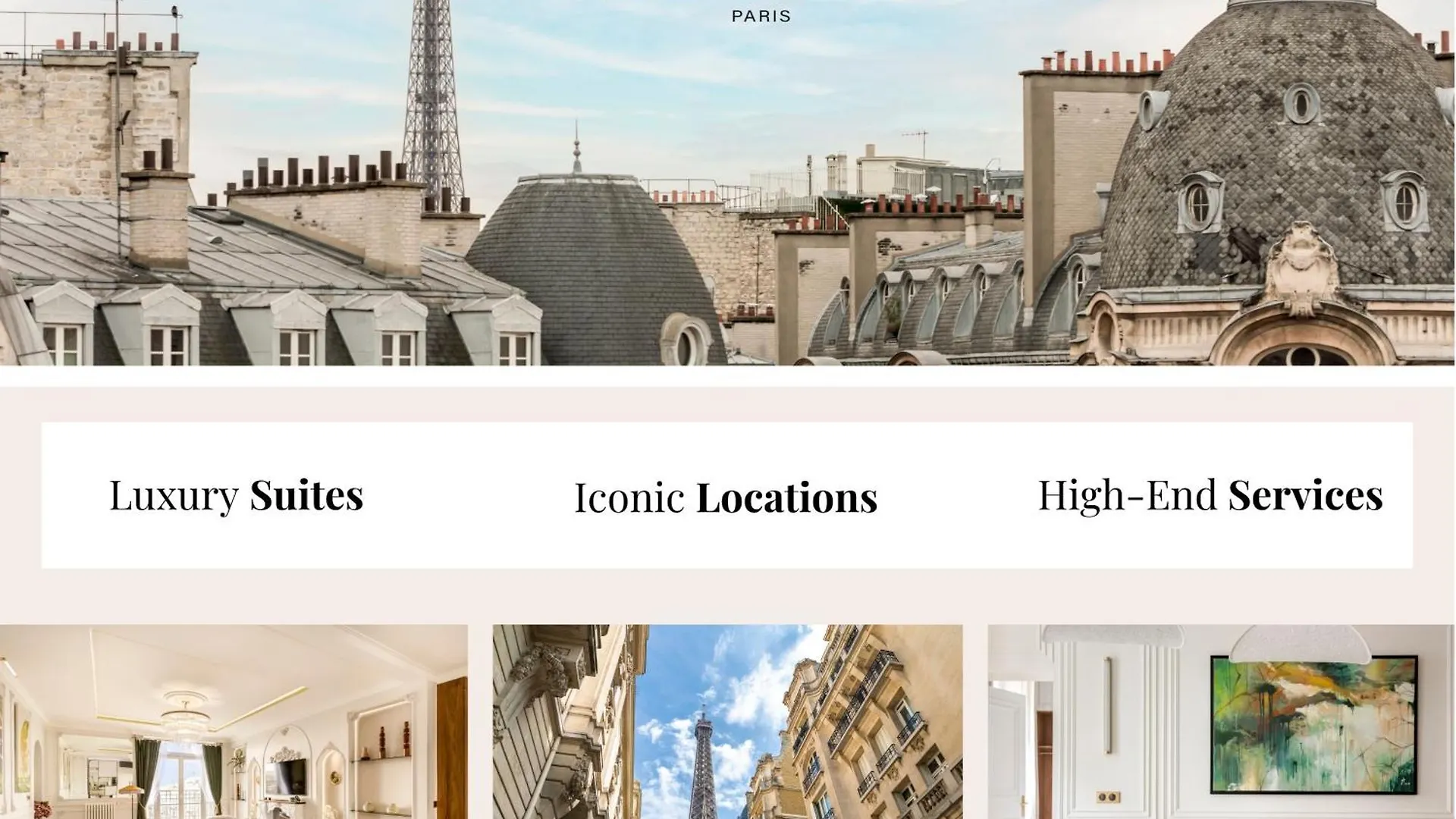 Apartment Merveil - Signature Suite - Champs Elysees -Kleber Paris